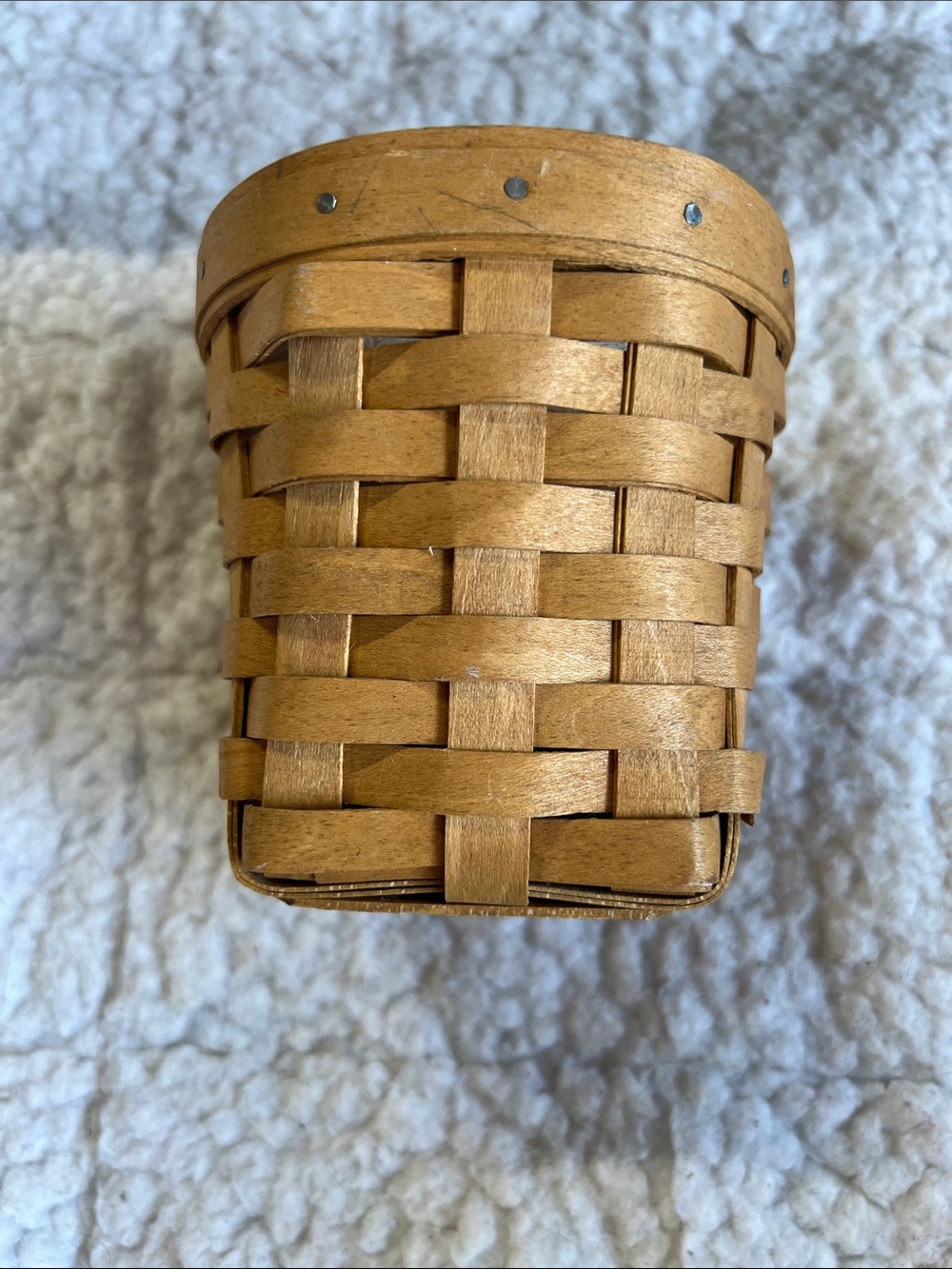 Longaberger Small Utility Woven Wood Basket